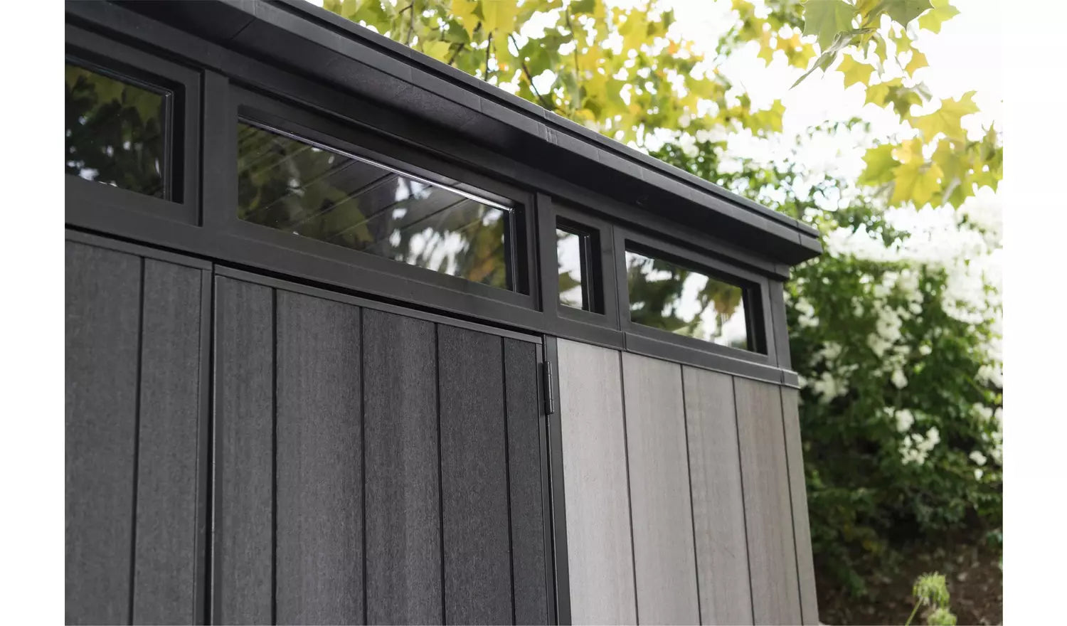 Keter Artisan 9 x 7ft Double Door Pent Outdoor Plastic Garden Shed